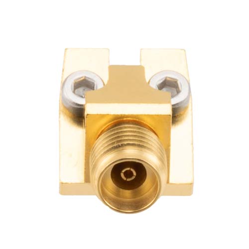 2.92mm Female (Jack) Connector 30 Degree Angle Solderless PCB Mount 2 Hole 40GHz VSWR 1.25, Through Hole FMCN45920