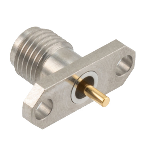 2.92mm Female (Jack) 2 hole PCB Mount with Round Contact 40GHz VSWR1.2, 0.050 inches Diameter Pin and 0.138 inches Pin Length FMCN45925