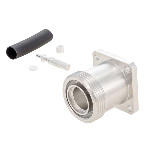 7/16 DIN Female Low PIM Connector Solder Attachment 4 Hole Flange for FM-SR141ALTN-COIL, FM-SR141CU-COIL, FM-SR141TB, FM-SR141TBJ Cable FMCN45989