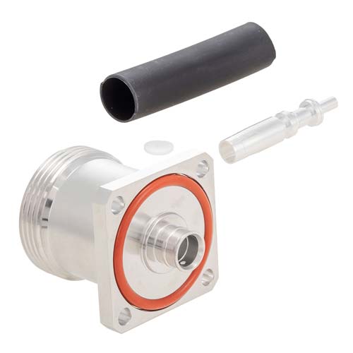 7/16 DIN Female Low PIM Connector Solder Attachment 4 Hole Flange for SPF-250, SPO-250, SPP-250-LLPL, FM-1/4SFHC, 1/4" Superflexible Cable FMCN45990