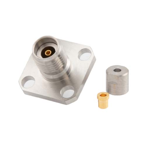 2.92mm Female Connector Clamp/Non-Solder Contact Attachment 4 Hole Flange for FM-SR047ALTN, FM-SR047CU Cable FMCN49838