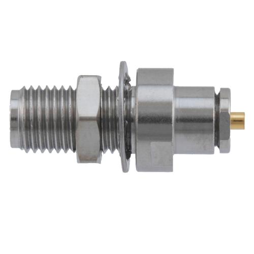 2.92mm Female Bulkhead Connector Clamp/Solder Attachment for FM-SR034CU-ST, .034 Semi-Rigid Cable FMCN51266