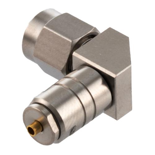 RA 2.92mm Male Connector Clamp/Solder Attachment for FM-SR047ALTN-COIL, FM-SR047CU-COIL, FM-SR047CUTN-COIL, .047 Semi-Rigid Cable FMCN51272