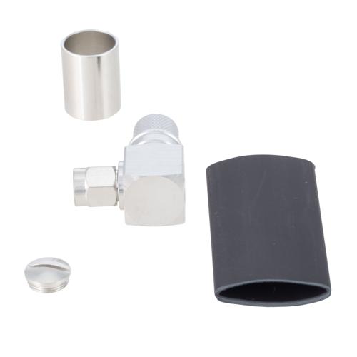 RA SMA Male (Plug) Connector Crimp/Solder Attachment for LMR-400, LMR-400-DB, LMR-400-UF, LMR-400-UF-FR, TCOM-400, LMR-400-LLPX Cable FMCN5129