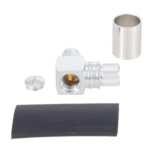 RA SMA Male (Plug) Connector Crimp/Solder Attachment for LMR-400, LMR-400-DB, LMR-400-UF, LMR-400-UF-FR, TCOM-400, LMR-400-LLPX Cable FMCN5129