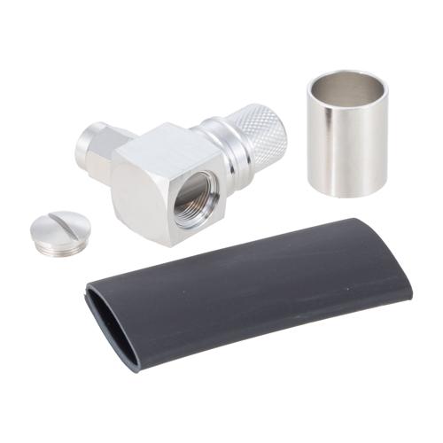 RA SMA Male (Plug) Connector Crimp/Solder Attachment for LMR-400, LMR-400-DB, LMR-400-UF, LMR-400-UF-FR, TCOM-400, LMR-400-LLPX Cable FMCN5129