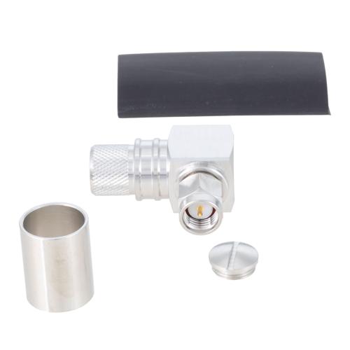 RA SMA Male (Plug) Connector Crimp/Solder Attachment for LMR-400, LMR-400-DB, LMR-400-UF, LMR-400-UF-FR, TCOM-400, LMR-400-LLPX Cable FMCN5129