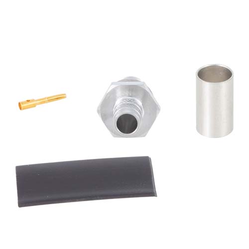 SMA Female (Jack) Bulkhead Connector Crimp/Solder Attachment for TCOM-240, LMR-240-FR, LMR-LW240, LMR-240, LMR-240-DB, LMR-240-UF Cable FMCN5133