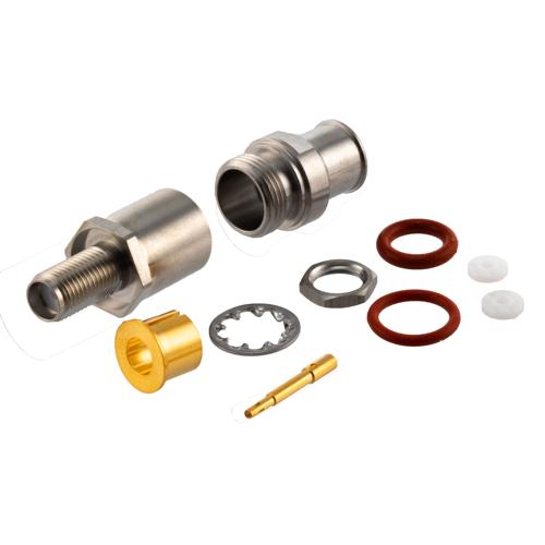 SMA Female Bulkhead Space Connector Clamp/Solder Attachment for FM-R200LL Cable FMCN5142