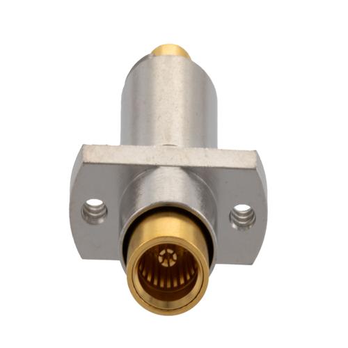 BMA Jack (Female) Connector Solder Attachment 2 Hole Flange for FM-SR141ALTN-COIL, FM-SR141CU-COIL, FM-SR141CUTN-COIL Cable, VSWR 1.25 FMCN5159