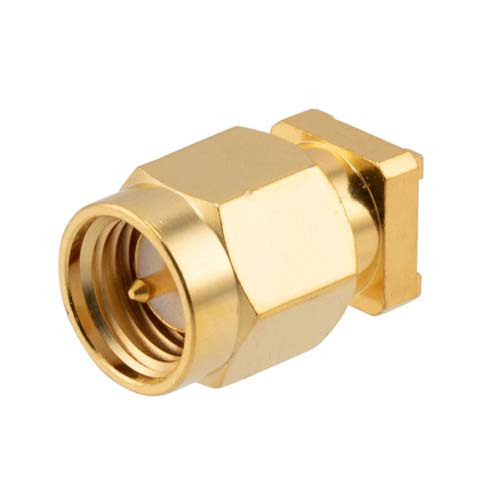 SMA Male Commercial Grade PCB Connector Surface Mount Solder Attachment FMCN5224