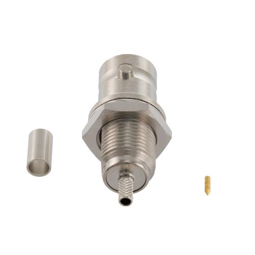 BNC Female (Jack) Bulkhead Connector Crimp Attachment for RG316-DS Cable FMCN5252