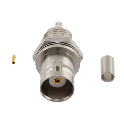 BNC Female (Jack) Bulkhead Connector Crimp Attachment for RG316-DS Cable FMCN5252