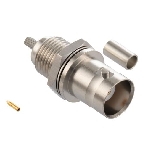 BNC Female (Jack) Bulkhead Connector Crimp Attachment for RG316-DS Cable FMCN5252