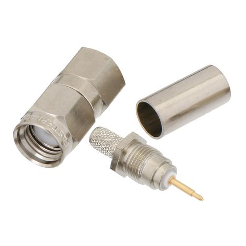 SMA Male Connector Crimp/Solder (Captive Contact) Attachment for RG58 Cable FMCN5260
