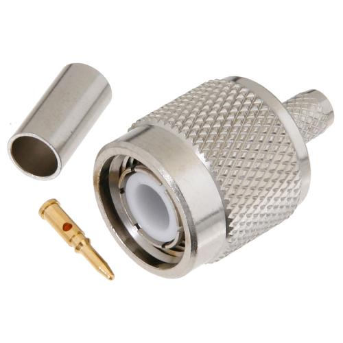 TNC Male (Plug) Connector Crimp/Solder Attachment for RG58CU, LMR-195, LMR-195-FR, LMR-195-LLPL, LMR-195-UF, LMR-LW195, RG303HV  Cable FMCN5266