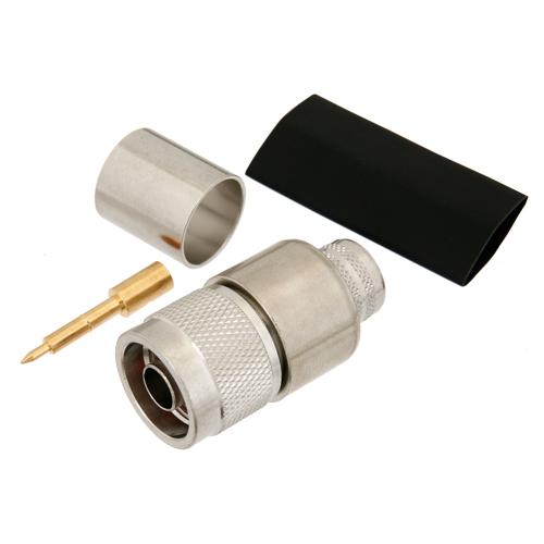 N Male (Plug) Connector Crimp/Solder Attachment for LMR-600, LMR-600-DB, LMR-600-FR, LMR-600-UF, LMR-LW600, TCOM-600, TCOM-600-FR Cable FMCN5277