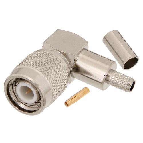 RA TNC Male (Plug) Connector Crimp/Crimp Attachment for RG58CU, LMR-195, LMR-195-FR, LMR-195-LLPL, LMR-195-UF, LMR-LW195, RG303HV Cable FMCN5278