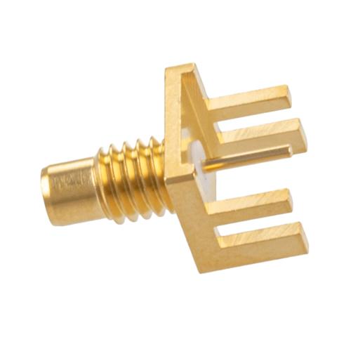 SMC Jack (Female) PCB Connector 0.062 inch End Launch Solder Attachment .030 inch Diameter FMCN5334