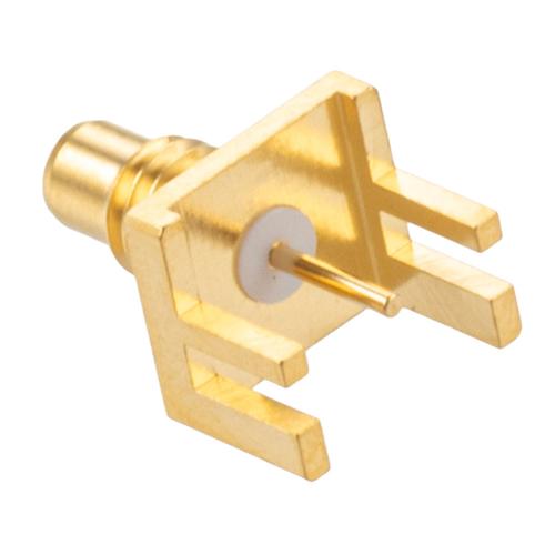SMC Jack (Female) PCB Connector 0.062 inch End Launch Solder Attachment .030 inch Diameter FMCN5334