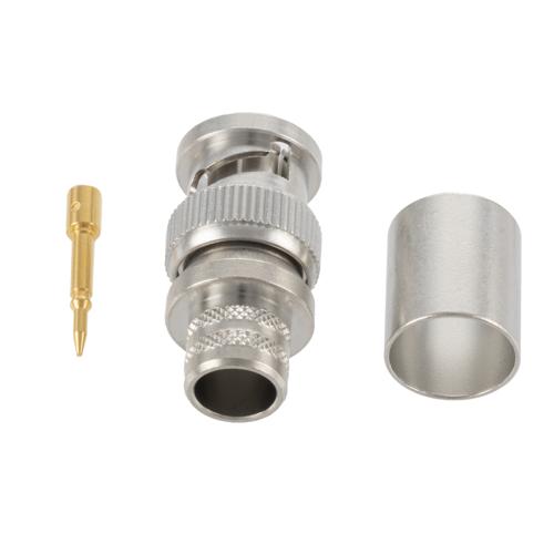 BNC Male (Plug) Connector Crimp/Solder Attachment for LMR-400, LMR-400-DB, LMR-400-UF, LMR-400-UF-FR, TCOM-400, LMR-400-LLPX, LMR-400-FR FMCN5335