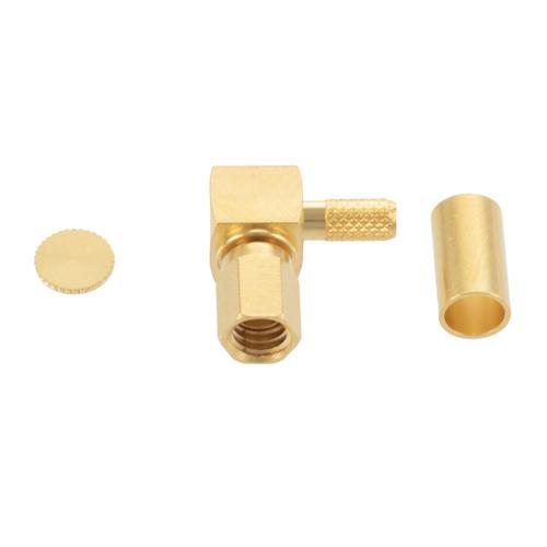 RA SSMC Plug (Male) Connector Crimp/Solder Attachment for RG316DS, RG316-DS Cable FMCN5338