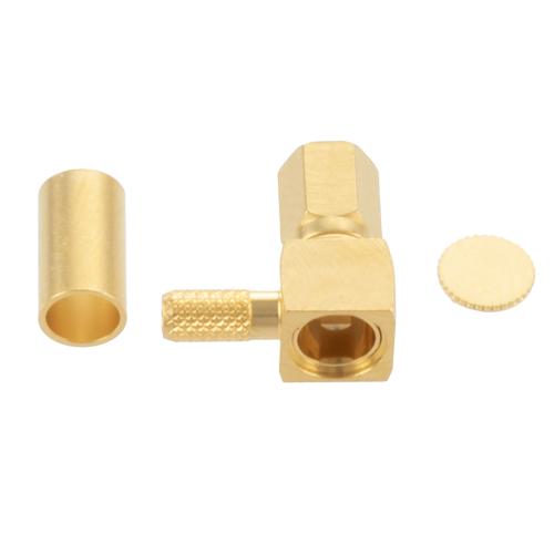RA SSMC Plug (Male) Connector Crimp/Solder Attachment for RG316DS, RG316-DS Cable FMCN5338