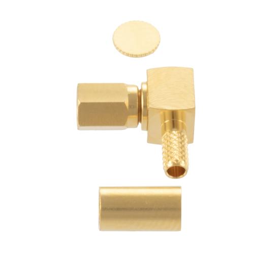 RA SSMC Plug (Male) Connector Crimp/Solder Attachment for RG316DS, RG316-DS Cable FMCN5338