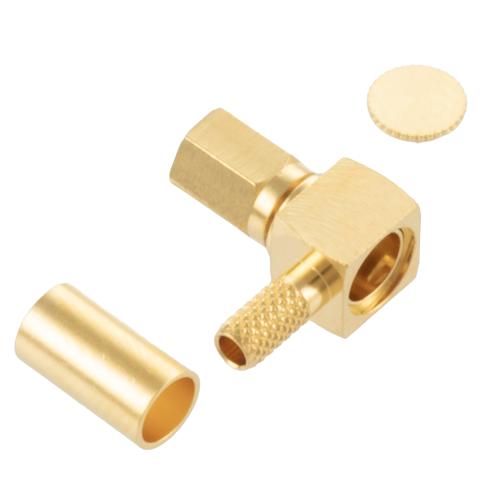 RA SSMC Plug (Male) Connector Crimp/Solder Attachment for RG316DS, RG316-DS Cable FMCN5338