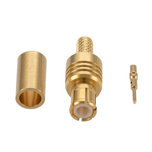 MCX Plug (Male) Non-Magnetic Connector Crimp/Solder Attachment for LMR-100A-UF, LMR-100A-FR, LMR-100A-PVC, M17/113-RG316, RG174 RG316 Cable FMCN5339