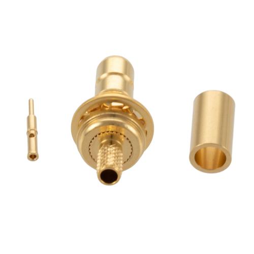 SMB Jack (Female) Non-Magnetic Connector Crimp/Solder Attachment for LMR-100A-UF, LMR-100A-PVC, RG174, RG174NM, RG188, RG316 Cable FMCN5340