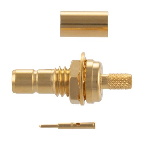 SMB Jack (Female) Non-Magnetic Connector Crimp/Solder Attachment for LMR-100A-UF, LMR-100A-PVC, RG174, RG174NM, RG188, RG316 Cable FMCN5340