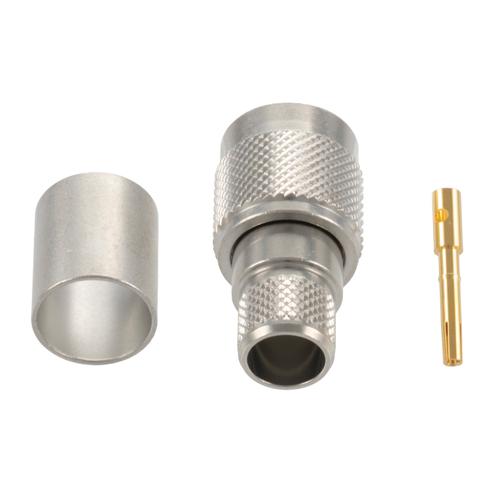 RP TNC Plug (Male) Connector Crimp/Solder Attachment for M17/75-RG214, RG214, RG393 Cable FMCN5341