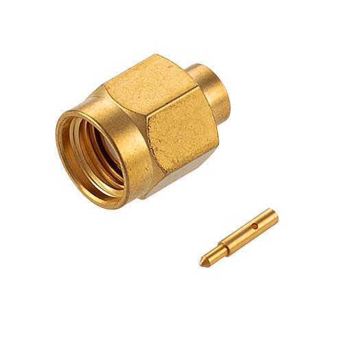 SMA Male Non-Magnetic Connector Solder Attachment for 0.141 Semi-Rigid, FM-141FL-NM, FM-SR141-NM Cable FMCN5343