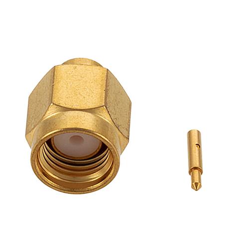 SMA Male Non-Magnetic Connector Solder Attachment for 0.141 Semi-Rigid, FM-141FL-NM, FM-SR141-NM Cable FMCN5343