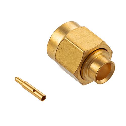 SMA Male Non-Magnetic Connector Solder Attachment for 0.141 Semi-Rigid, FM-141FL-NM, FM-SR141-NM Cable FMCN5343