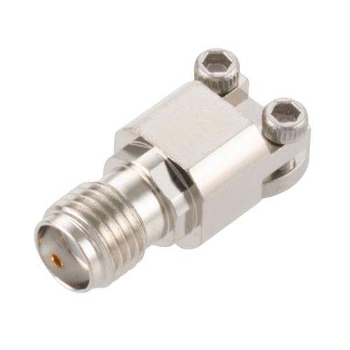 SMA Female (Jack) 2 Hole PCB Narrow Body, 0.0866 Inches End Launch PCB Connector, Solderless FMCN5378