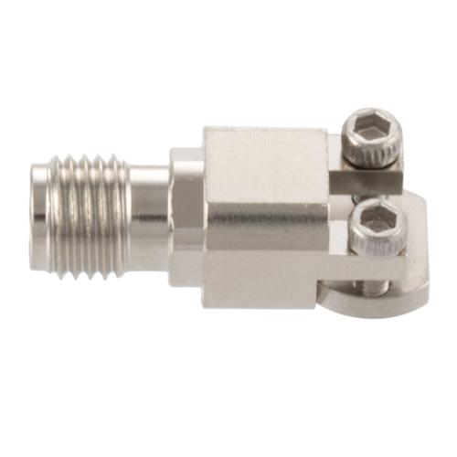 SMA Female (Jack) 2 Hole PCB Narrow Body, 0.0866 Inches End Launch PCB Connector, Solderless FMCN5378