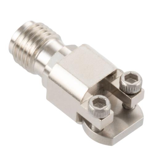 SMA Female (Jack) 2 Hole PCB Narrow Body, 0.0866 Inches End Launch PCB Connector, Solderless FMCN5378