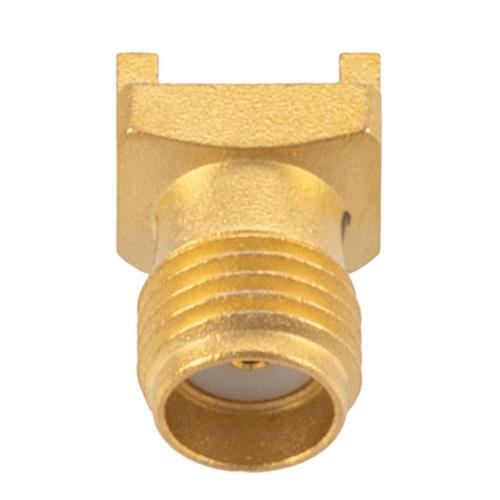 Super SMA Female (Jack) Connector Solder Attachment 0.043 inch End Launch PCB, 0.020 inch Pin Diameter, Up to 26.5 GHz FMCN5380