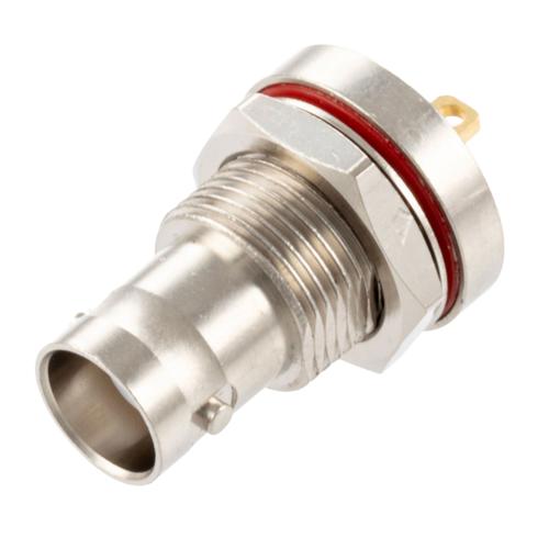 BNC Female (Jack) Bulkhead Hermetically Sealed Connector Turret Terminal Solder Attachment FMCN5409