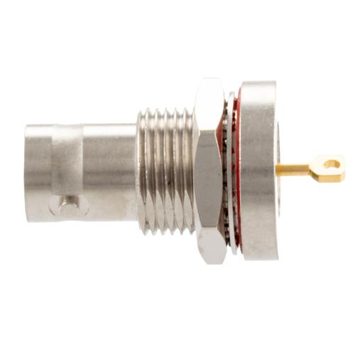 BNC Female (Jack) Bulkhead Hermetically Sealed Connector Turret Terminal Solder Attachment FMCN5409