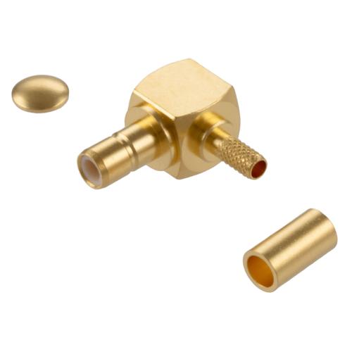 RA SMB Jack (Female) Connector Crimp Attachment for LMR-100A-PVC, RG174, RG174NM, RG188, RG316, 0.100 Inch Cable FMCN5439