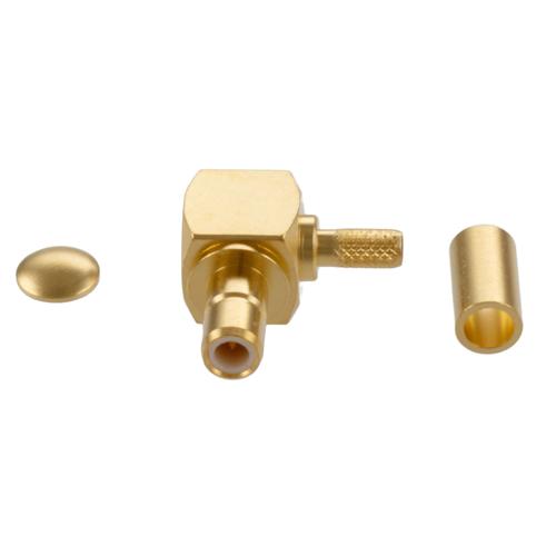 RA SMB Jack (Female) Connector Crimp Attachment for LMR-100A-PVC, RG174, RG174NM, RG188, RG316, 0.100 Inch Cable FMCN5439