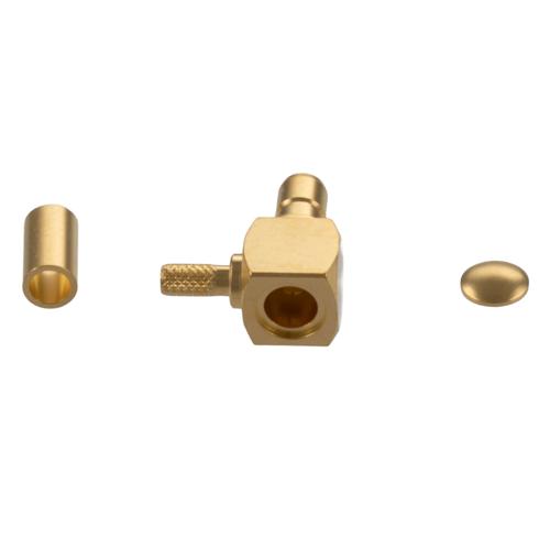 RA SMB Jack (Female) Connector Crimp Attachment for LMR-100A-PVC, RG174, RG174NM, RG188, RG316, 0.100 Inch Cable FMCN5439