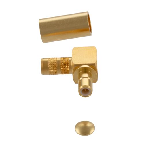 RA SMB Jack (Female) Connector Crimp Attachment for RG58CU, LMR-195, LMR-195-FR, LMR-195-LLPL, RG303HV, TCOM-195, 0.195 Inch Cable FMCN5441