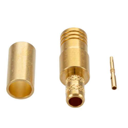 SMB Plug (Male) Connector Crimp Attachment for RG58CU, LMR-195, LMR-195-FR, LMR-195-LLPL, RG303HV, TCOM-195, 0.195 Inch Cable FMCN5444