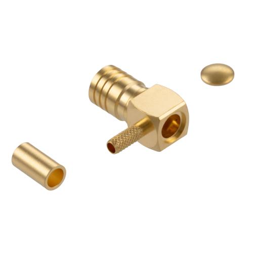 RA SMB Plug (Male) Connector Crimp Attachment for LMR-100A-PVC, RG174, RG174NM, RG188, RG316, 0.100 Inch Cable FMCN5445
