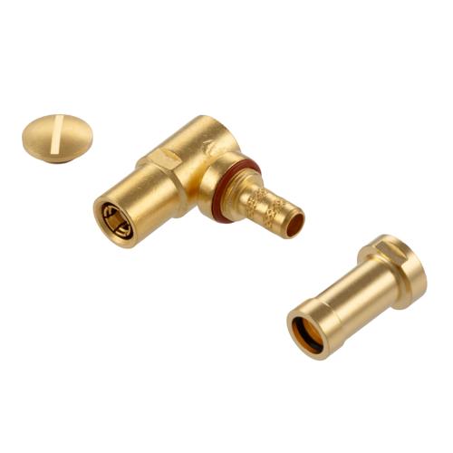 RA SMB Plug (Male) Connector Crimp Attachment for RG58CU, LMR-195, LMR-195-FR, LMR-195-LLPL, RG303HV, TCOM-195, 0.195 Inch Cable FMCN5448