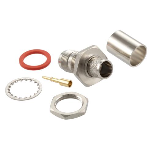 RP TNC Jack (Female) Bulkhead for RG213HV, RG8, LMR-400, LMR-400-DB, LMR-400-UF, LMR-400-UF-FR, TCOM-400 Cable FMCN5449